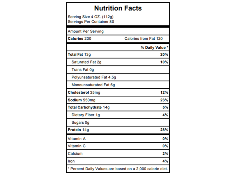 Paradise Kitchens Chicken Nuggets 4 Lb Bag EACH   3383 Nutri 