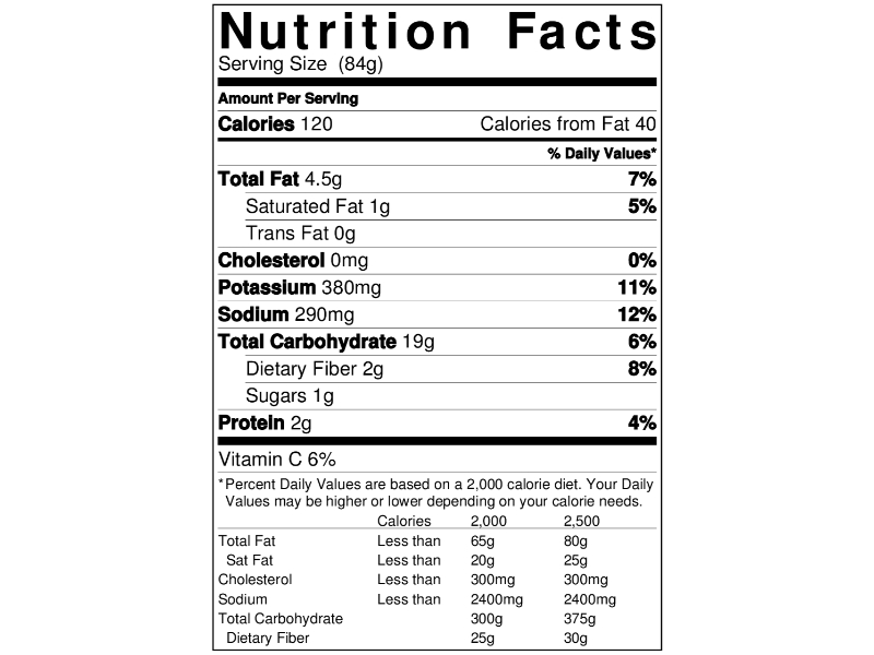 Ore Ida Crinkle French Fries Nutrition Facts Bios Pics