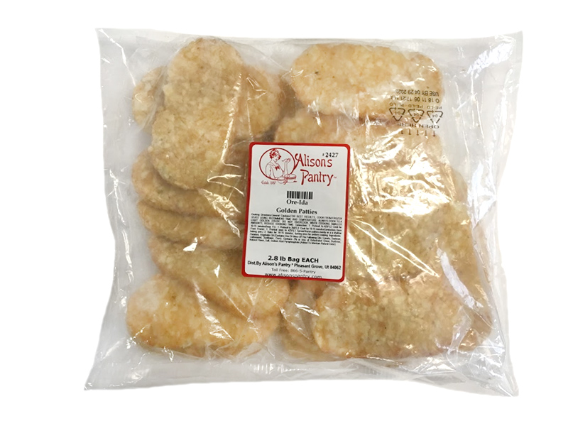 Ore-Ida Golden Patties 2.8 lb. Bag EACH