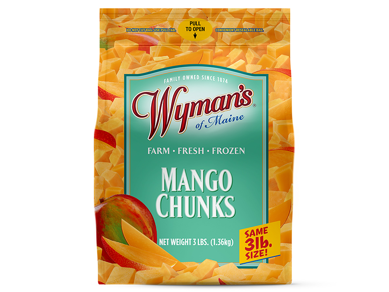 Wyman S Mango Chunks 3 Lb Bag Each