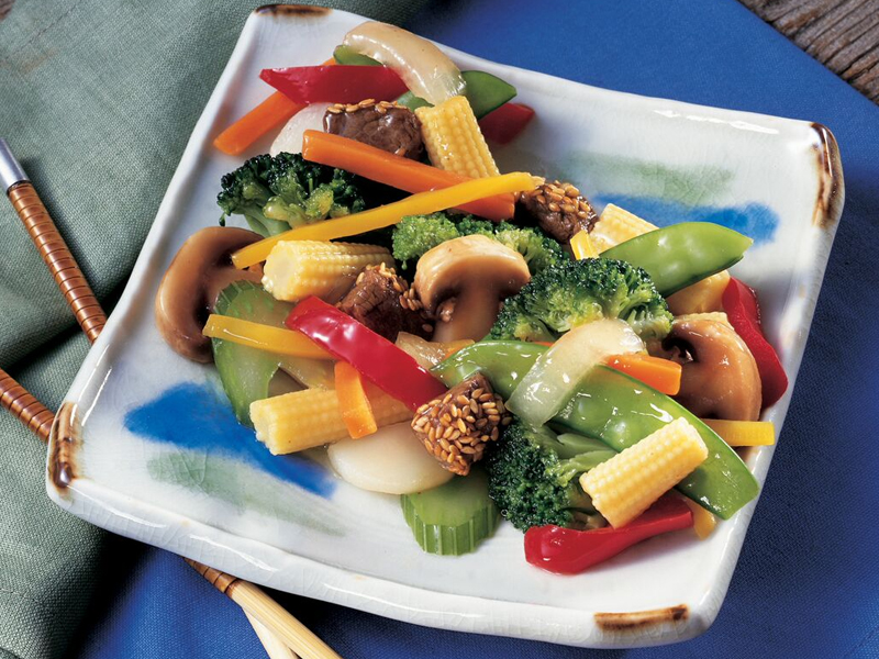 Flavorpac Three Pepper & Onion Stir Fry, Mixed Vegetables