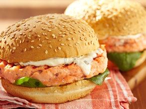 Trident Alaska Salmon Burgers 4 Ea, Seafood